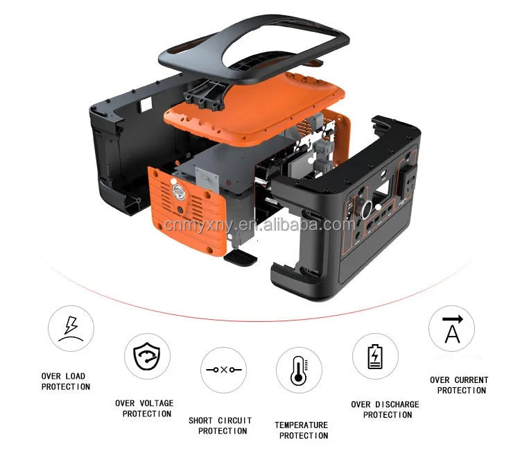 KTX-150483 High-Capacity 550WH Emergency Portable Power Station with AC and DC Outputs