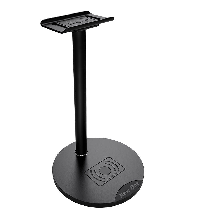 KTX-151187 Wireless Charging Headset Stand - Aluminum & TPU Design with 5W/7.5W/10W Power Output