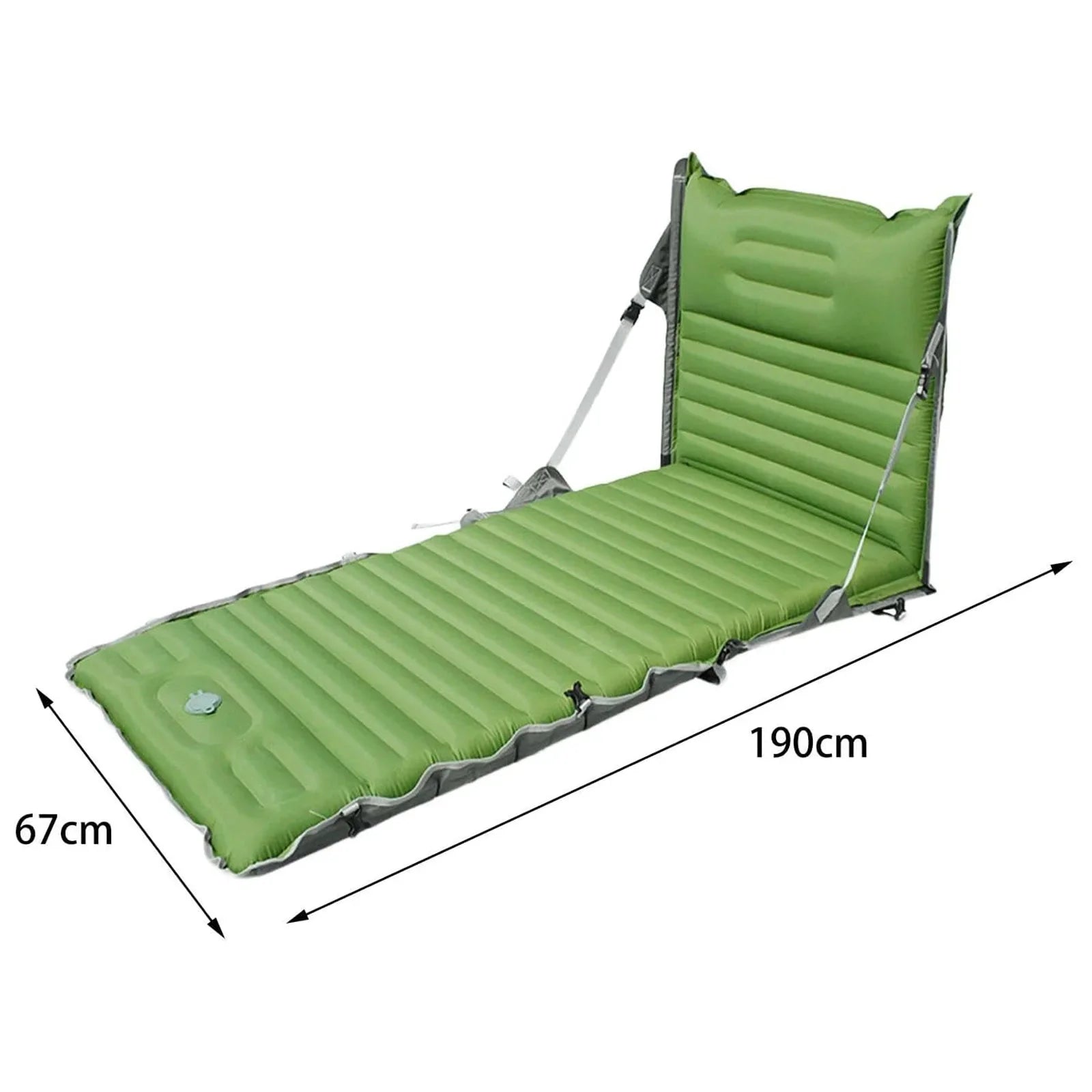 KTX-151635 Inflatable Adjustable Angle Cushion for Outdoor Camping, Picnic, Beach, and Casual Use