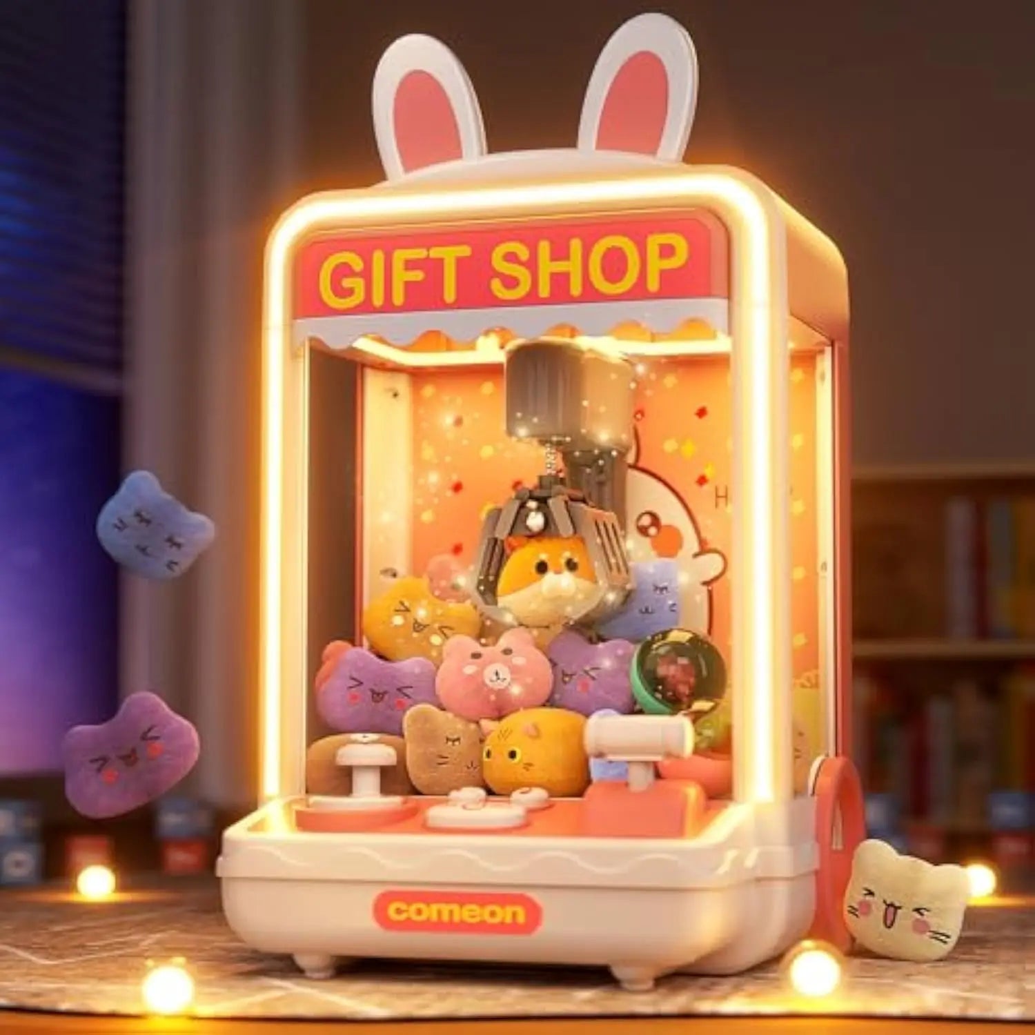 KTX-151955 Mini Electric Claw Machine for Kids - Candy Vending Grabber with Lights and Sounds