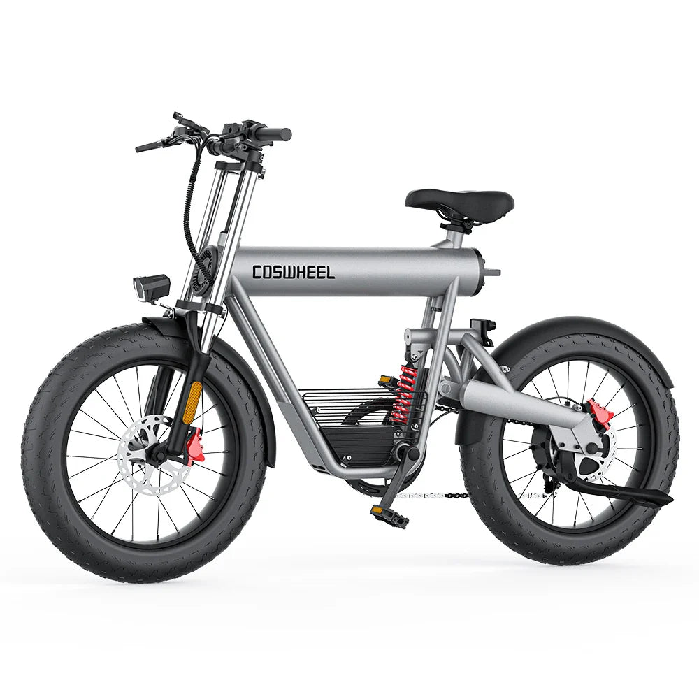 KTX-152211 1500W Dual Suspension Electric Mountain Bike with 20x4 Fat Tires and 7-Speed Gear System