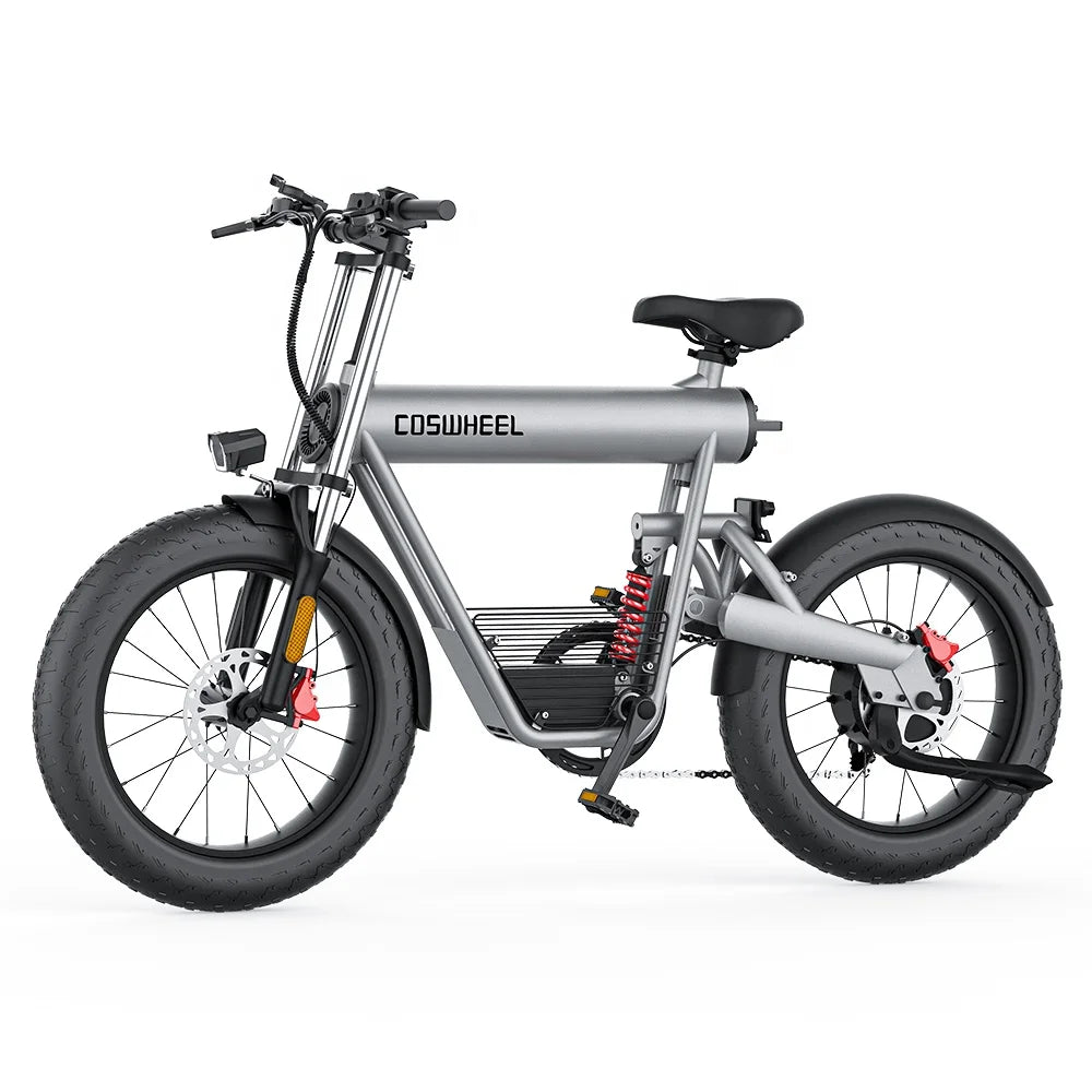 KTX-152211 1500W Dual Suspension Electric Mountain Bike with 20x4 Fat Tires and 7-Speed Gear System