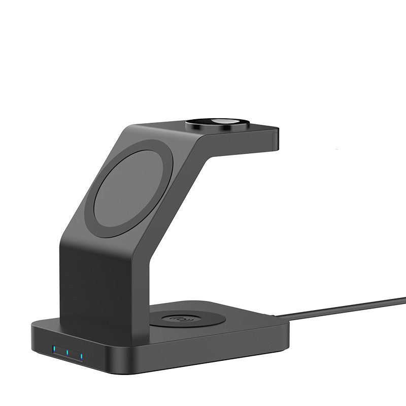 KTX-152339 Three-in-One Magnetic Wireless Charger with Desktop Stand for Apple Devices
