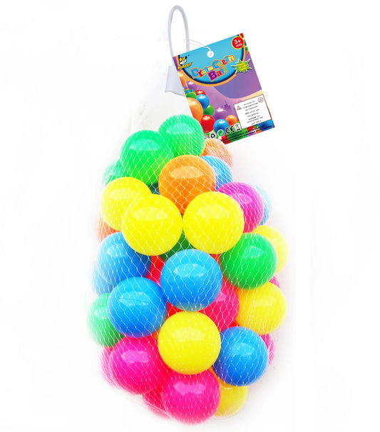 KTX-152531 Indoor Colorful Inflatable Ball Pit Set - Phthalate Free Elastic Ocean Balls for All Ages