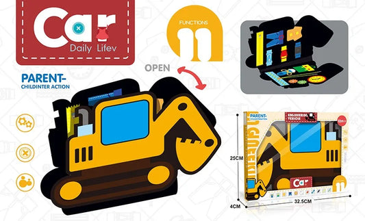 KTX-153107 Educational Fire Truck Learning Board for Babies – Montessori-Inspired Plastic Toy