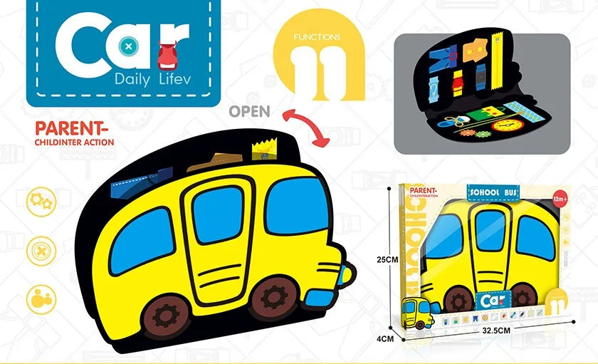 KTX-153107 Educational Fire Truck Learning Board for Babies – Montessori-Inspired Plastic Toy