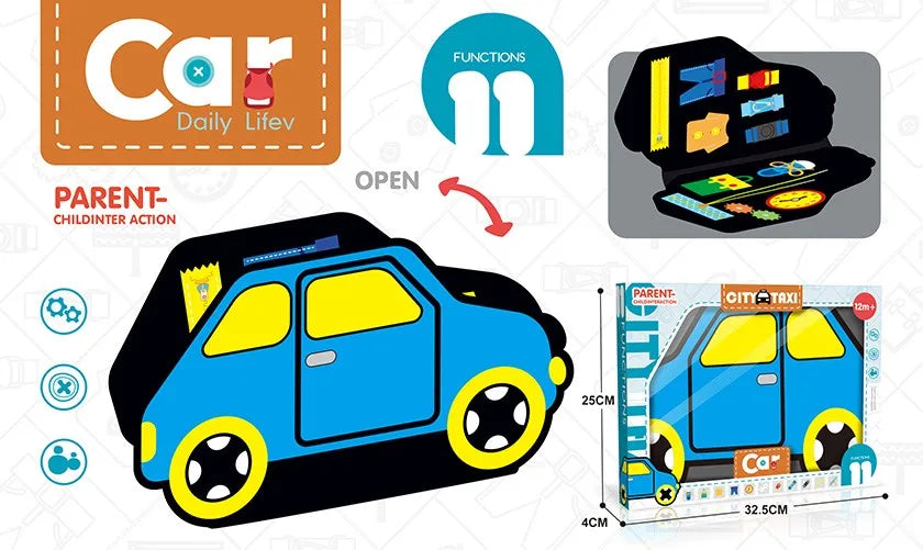 KTX-153107 Educational Fire Truck Learning Board for Babies – Montessori-Inspired Plastic Toy