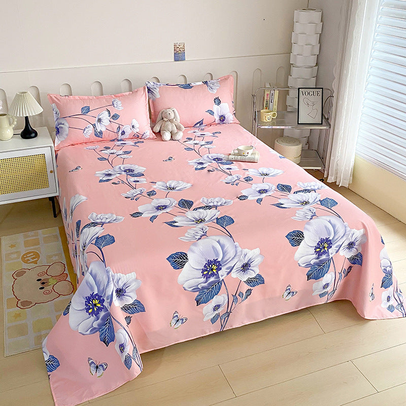 KTX-153235 Skin-Friendly Brushed Bed Sheet in Various Sizes for Single Beds