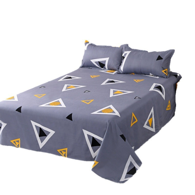 KTX-153235 Skin-Friendly Brushed Bed Sheet in Various Sizes for Single Beds