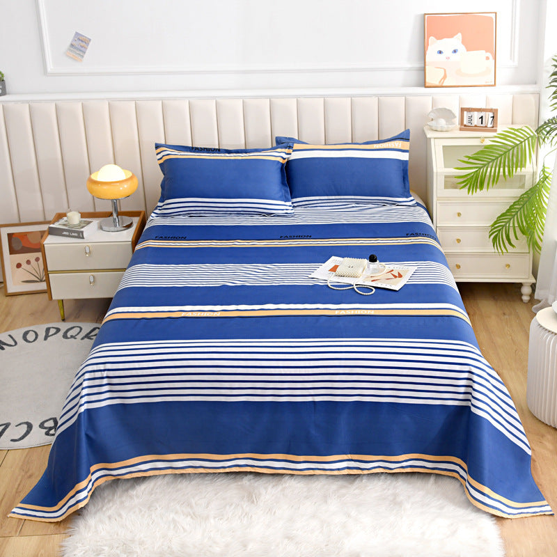 KTX-153235 Skin-Friendly Brushed Bed Sheet in Various Sizes for Single Beds