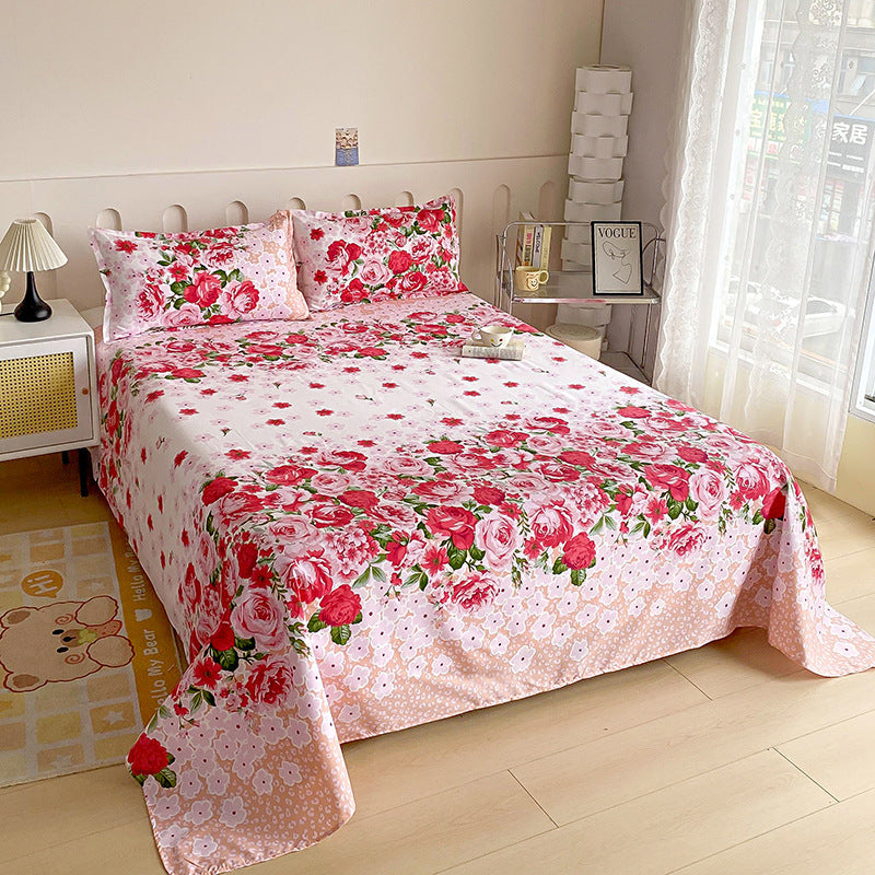 KTX-153235 Skin-Friendly Brushed Bed Sheet in Various Sizes for Single Beds