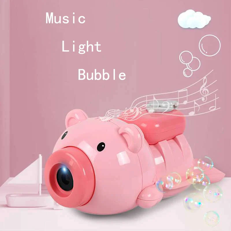 KTX-153683 Automatic Bubble Blower Toy with Music and Lights for Outdoor Fun - Perfect for Ages 2 to 4