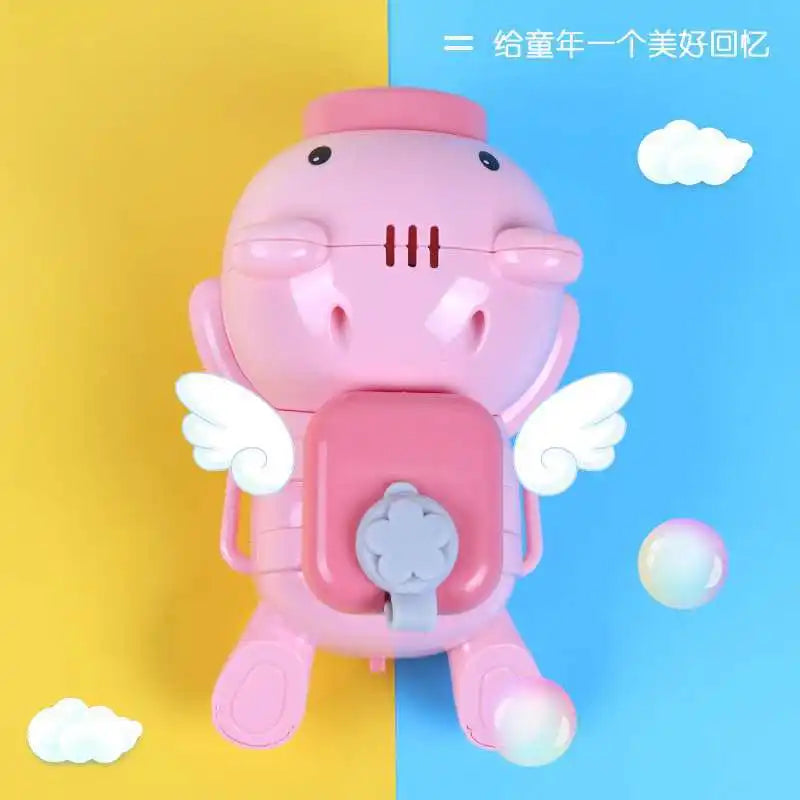 KTX-153683 Automatic Bubble Blower Toy with Music and Lights for Outdoor Fun - Perfect for Ages 2 to 4