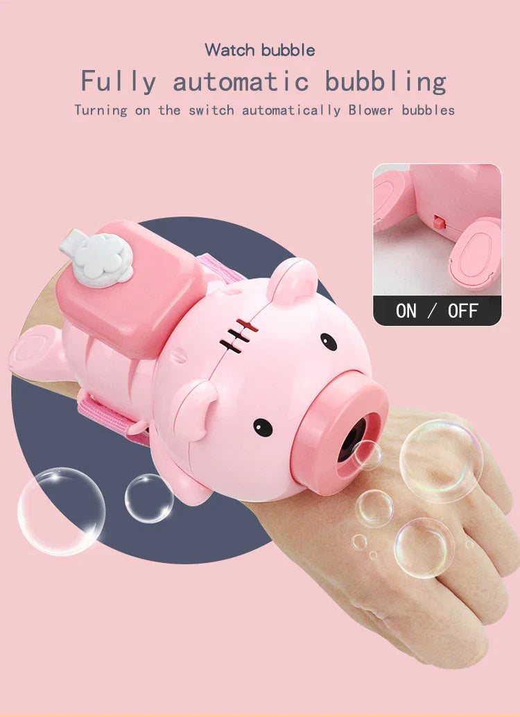 KTX-153683 Automatic Bubble Blower Toy with Music and Lights for Outdoor Fun - Perfect for Ages 2 to 4