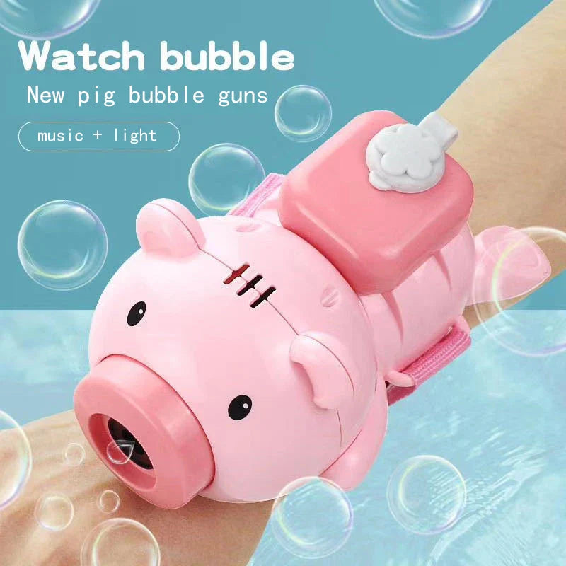 KTX-153683 Automatic Bubble Blower Toy with Music and Lights for Outdoor Fun - Perfect for Ages 2 to 4