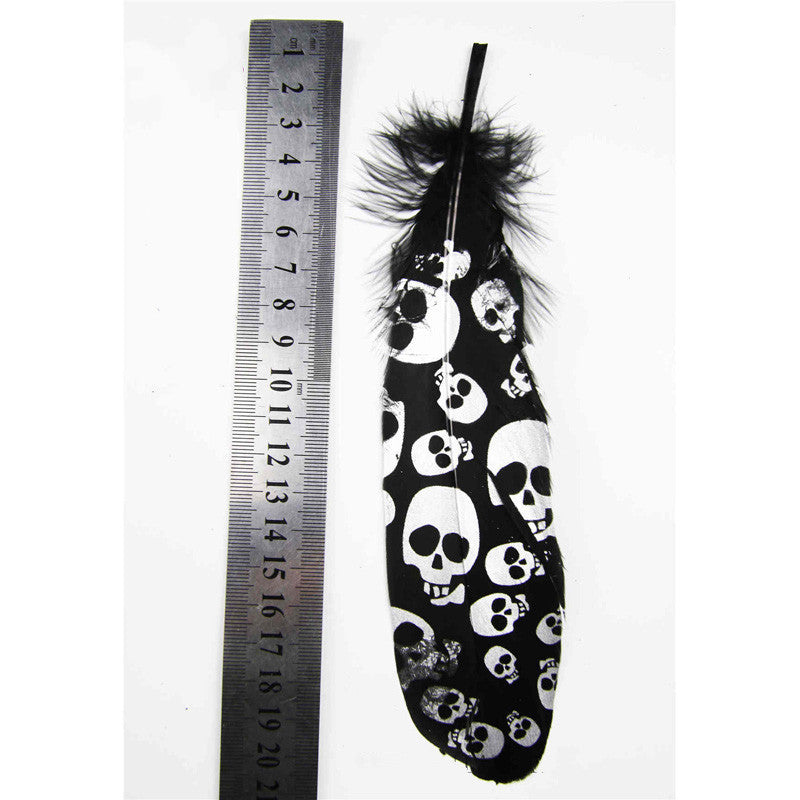 KTX-154259 Goose Feather Spray Paint Set - 10 Natural Feathers for DIY Crafts and Jewelry Accessories