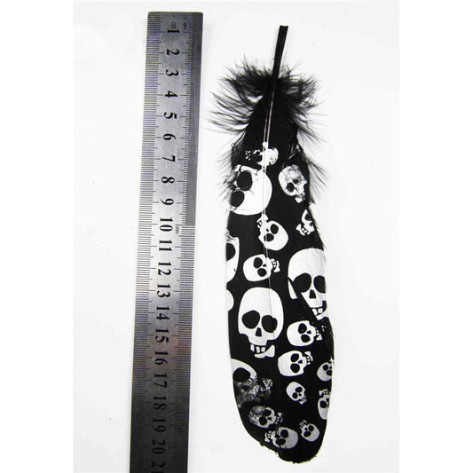 KTX-154259 Goose Feather Spray Paint Set - 10 Natural Feathers for DIY Crafts and Jewelry Accessories