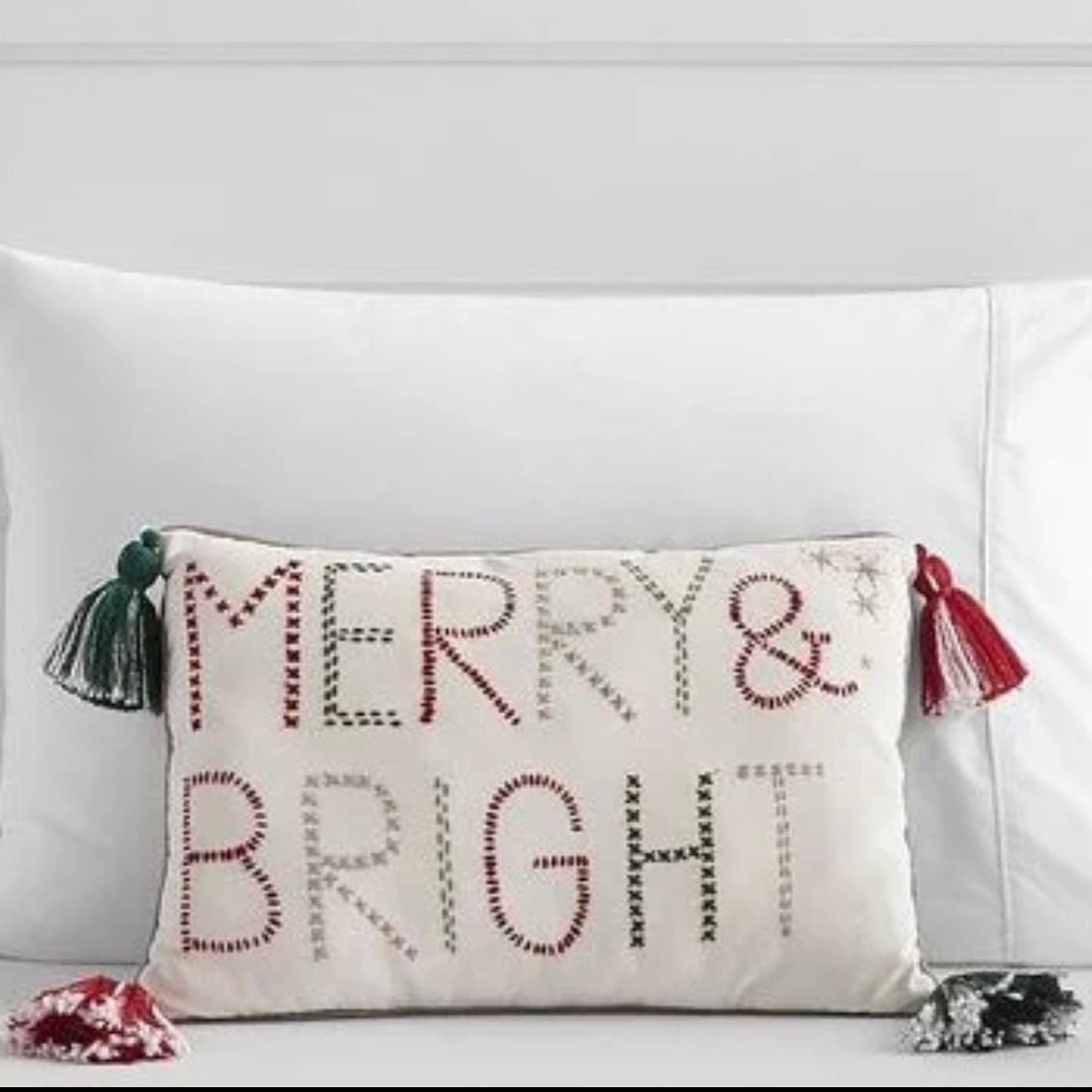 KTX-154387 Christmas Decorative Embroidered Pillows Collection – FALALA, HOHOHO, Snowman, Santa & More