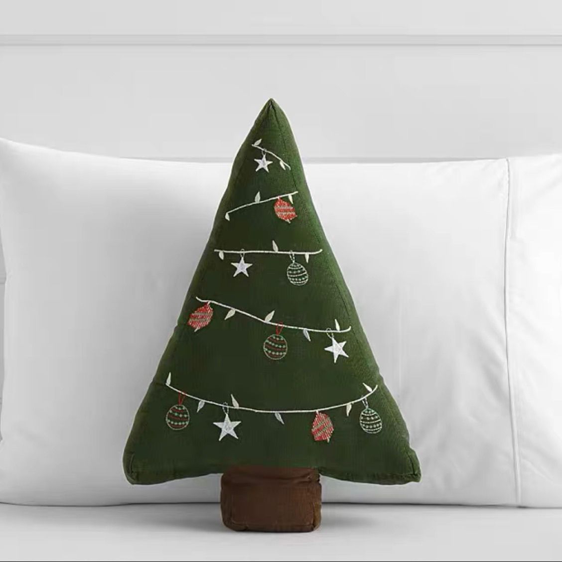 KTX-154387 Christmas Decorative Embroidered Pillows Collection – FALALA, HOHOHO, Snowman, Santa & More