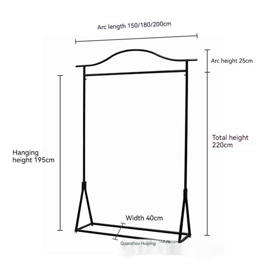 KTX-156563 Gold and Black Floor-Length Dress Display Stand for Wedding Dresses (Various Sizes Available)