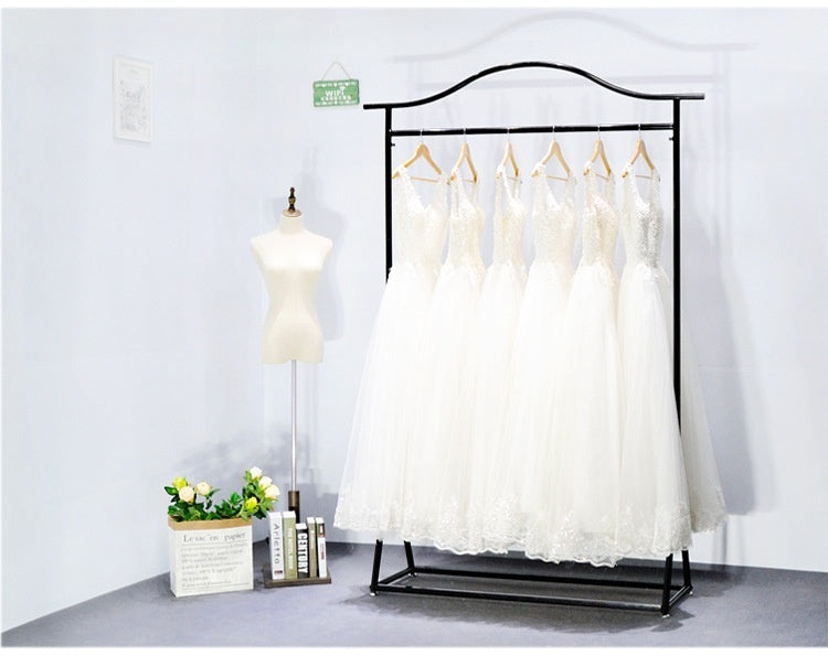 KTX-156563 Gold and Black Floor-Length Dress Display Stand for Wedding Dresses (Various Sizes Available)