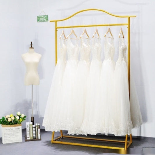 KTX-156563 Gold and Black Floor-Length Dress Display Stand for Wedding Dresses (Various Sizes Available)