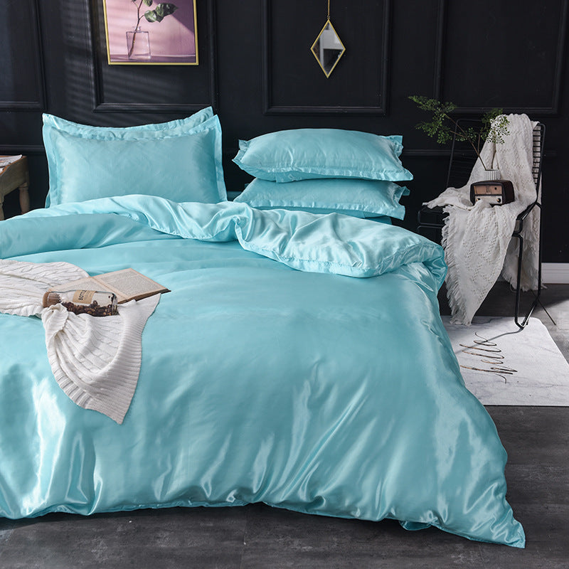 KTX-157203 Silky Cool Summer Bedding Set - Three-Piece Bed Linen in Modern Styles