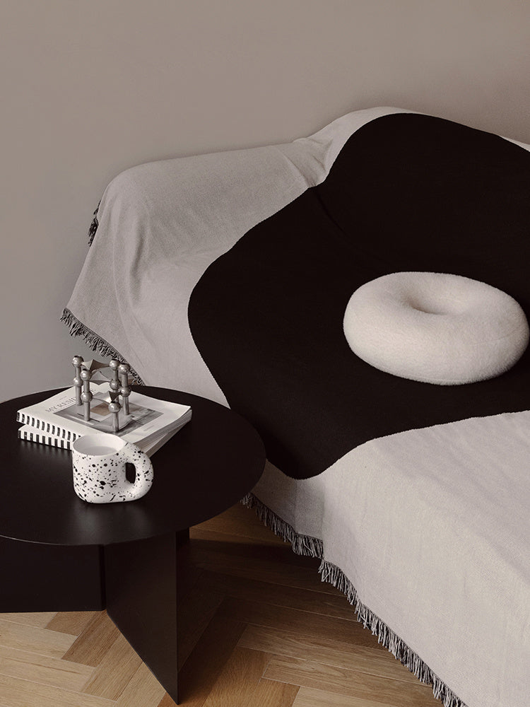 KTX-157843 Abstract Geometric Blended Sofa Cover - Modern Design, Various Sizes Available