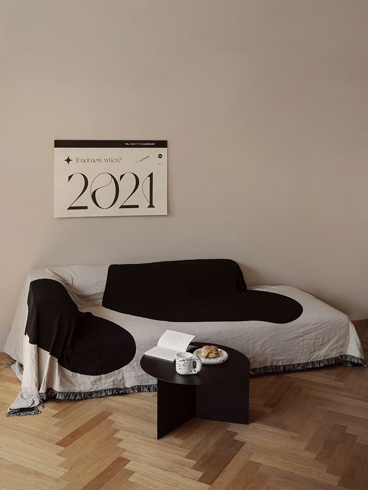 KTX-157843 Abstract Geometric Blended Sofa Cover - Modern Design, Various Sizes Available