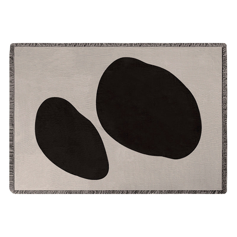 KTX-157843 Abstract Geometric Blended Sofa Cover - Modern Design, Various Sizes Available