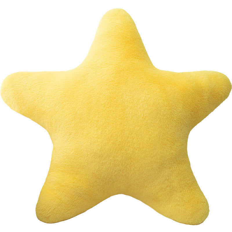 KTX-157843 Super Soft Star Pattern Plush Throw Pillow in Multiple Colors - Ideal Gift for Youth