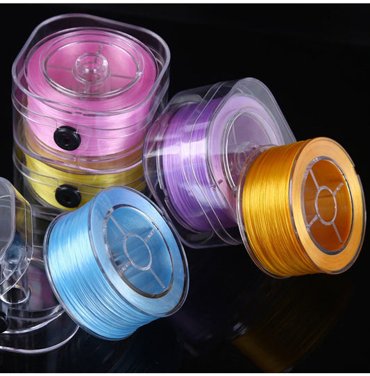 KTX-158867 Flat Spandex Elastic Thread for DIY Beading - 85m Length in Various Colors