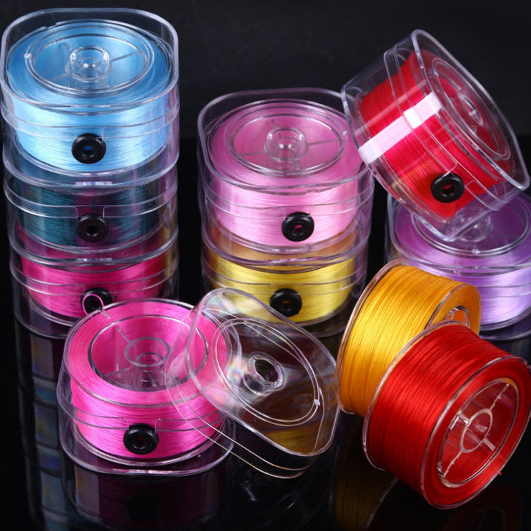 KTX-158867 Flat Spandex Elastic Thread for DIY Beading - 85m Length in Various Colors