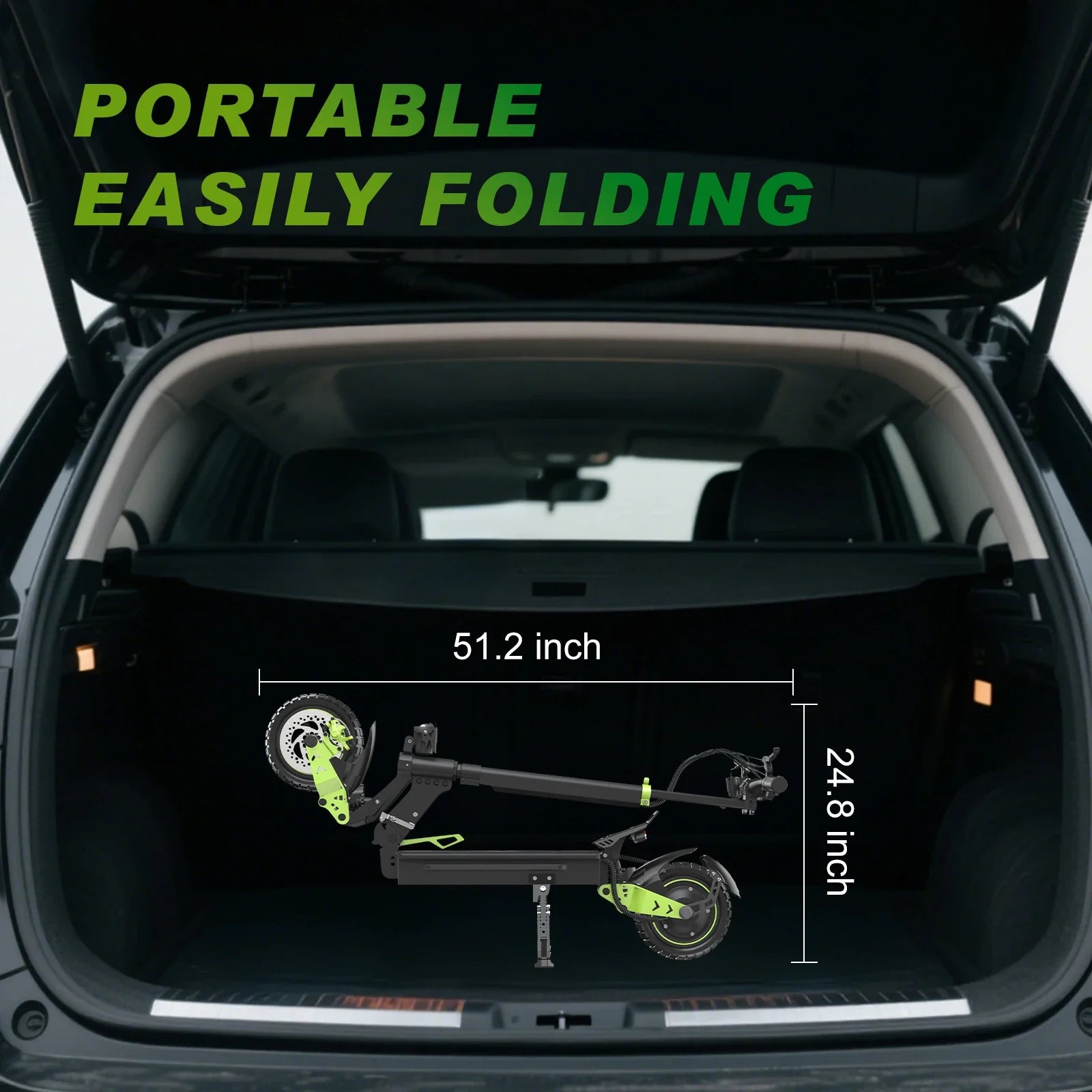 KTX-159059 800W Waterproof Electric Scooter with Dual Suspension, 48V 18.2Ah Battery, Foldable Design, App Control, 30-45km/h Speed