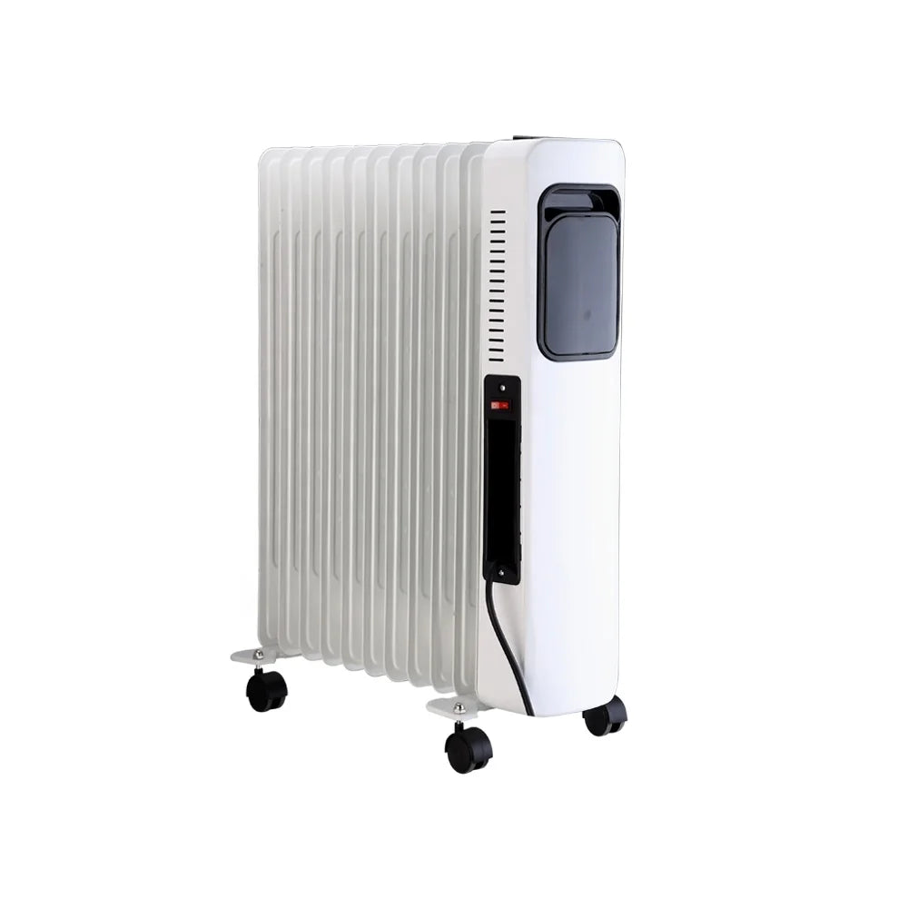KTX-159955 Electric Oil Filled Radiator Heater with Adjustable Thermostat, Overheat & Tip-Over Protection, Portable 2500W Heating Solution