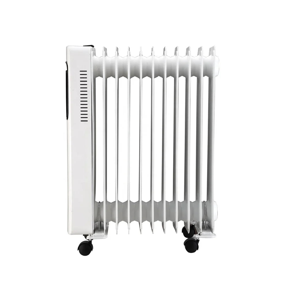 KTX-159955 Electric Oil Filled Radiator Heater with Adjustable Thermostat, Overheat & Tip-Over Protection, Portable 2500W Heating Solution