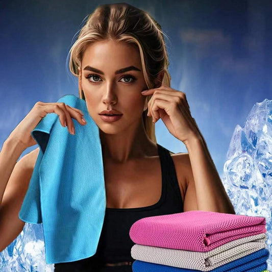 KTX-160915 Cooling Microfiber Towel for Instant Refreshment - Quick Dry Sports Towel for Gym, Yoga & Outdoor Activities