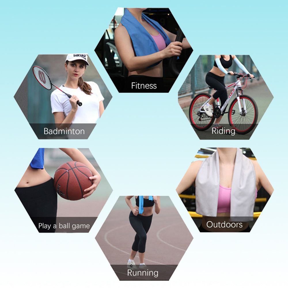 KTX-160915 Cooling Microfiber Towel for Instant Refreshment - Quick Dry Sports Towel for Gym, Yoga & Outdoor Activities