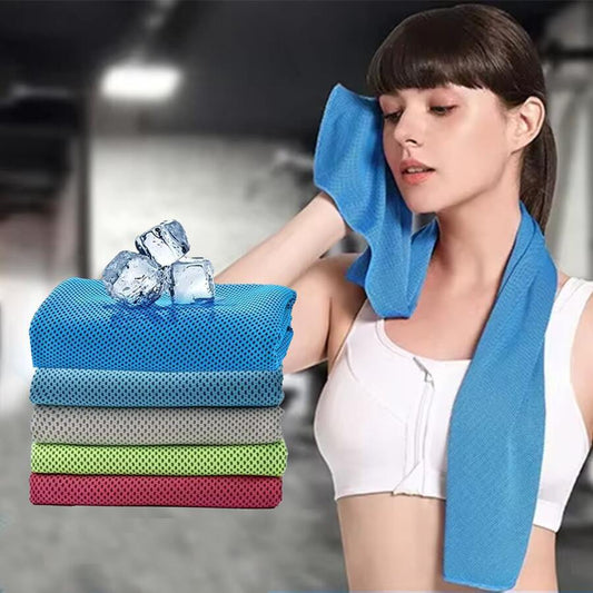 KTX-160915 Cooling Microfiber Towel for Instant Refreshment - Quick Dry Sports Towel for Gym, Yoga & Outdoor Activities