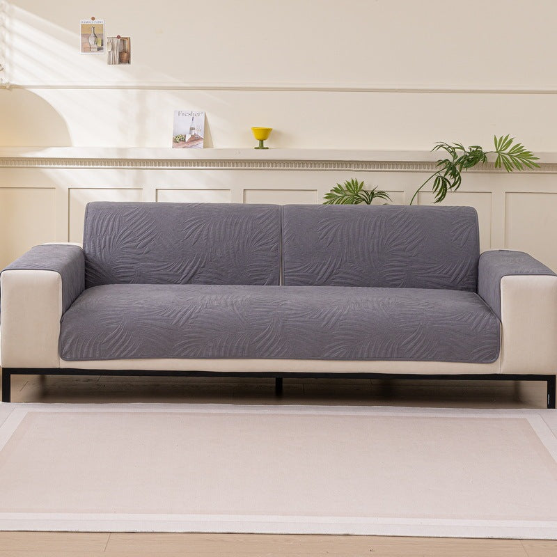 KTX-161235 Waterproof Non-Slip Sofa Cushion Cover in Beige, Brown, and Gray - Various Sizes Available