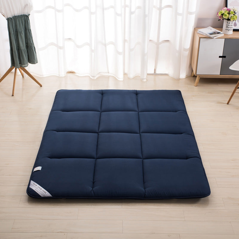 KTX-162963 Foldable Tatami Sponge Cushion Mattress - Simple Solid Color Design in Gray, White, and Blue