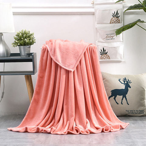 KTX-163795 Summer Ultra-Fine Polyester Flannel Nap Blanket Quilt - Multiple Sizes Available