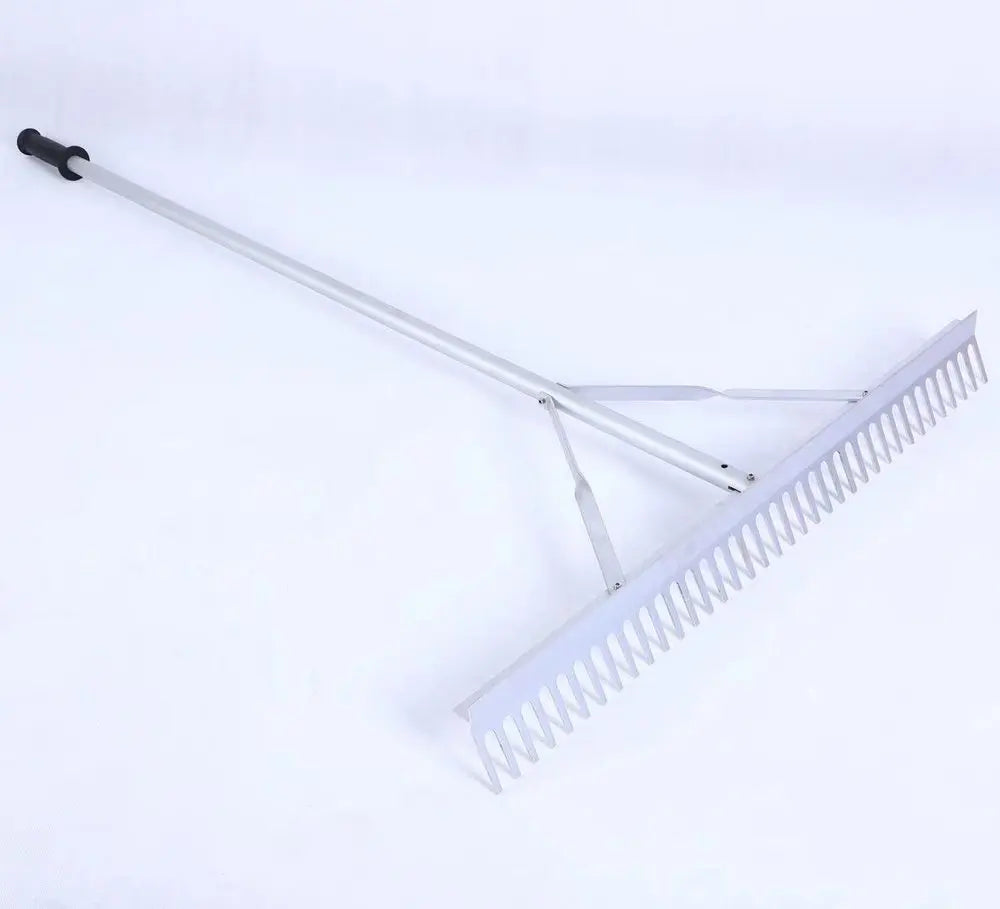 KTX-163987 36'' Aluminium Landscape Rake with 69'' Lightweight Handle for Lawn Care and Beach Use