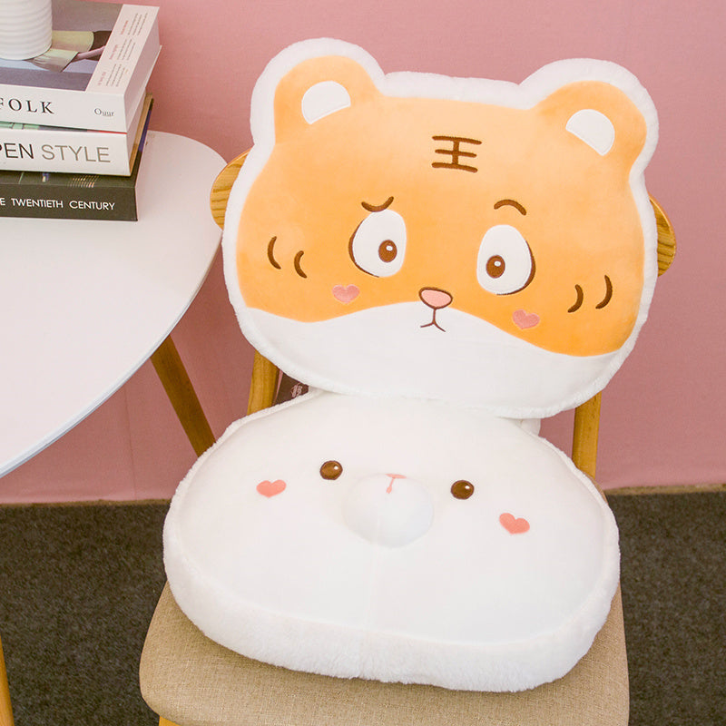 KTX-164691 Cute Animal Plush Doll Pillow - Super Soft Short Plush - 40cm Tiger, Husky, Pig, Rabbit Options