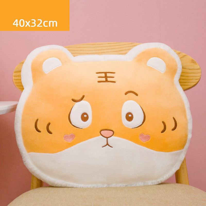 KTX-164691 Cute Animal Plush Doll Pillow - Super Soft Short Plush - 40cm Tiger, Husky, Pig, Rabbit Options