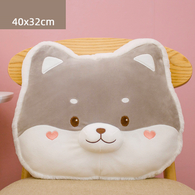 KTX-164691 Cute Animal Plush Doll Pillow - Super Soft Short Plush - 40cm Tiger, Husky, Pig, Rabbit Options
