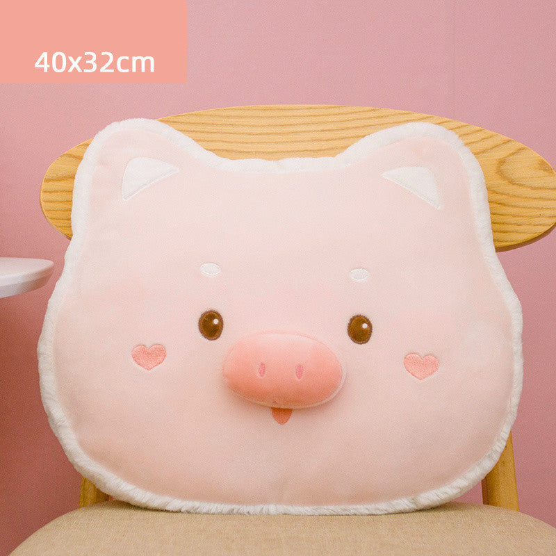 KTX-164691 Cute Animal Plush Doll Pillow - Super Soft Short Plush - 40cm Tiger, Husky, Pig, Rabbit Options
