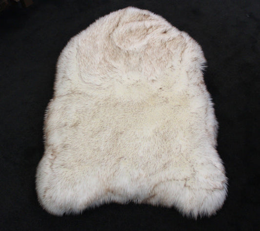 KTX-165715 Beige Plush Pet Dog Mat for Rest, Available in Multiple Sizes
