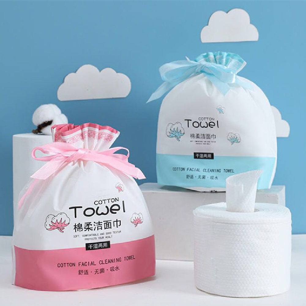 KTX-166355 Disposable Face Cloth Cleaning Towels - Pearl Pattern, 50 Pieces, Non-Woven Fabric, Various Thicknesses