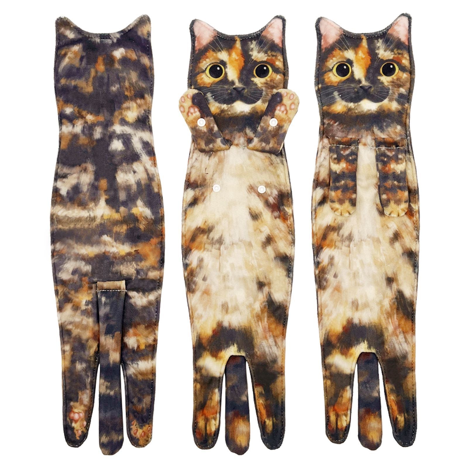 KTX-167507 Cartoon Printed Superfine Fiber Face Towel - Various Cat and Dog Designs